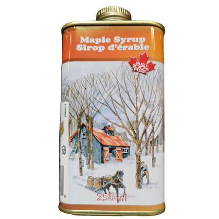 Maple Syrup Tin Flask 250 mil