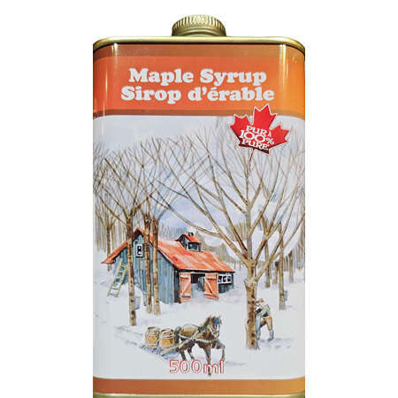 Maple Syrup Tin Flask 500 mil