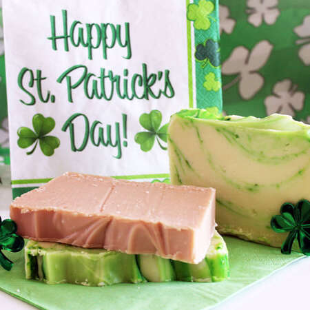 Shamrock Shake and Irish Cream fudge